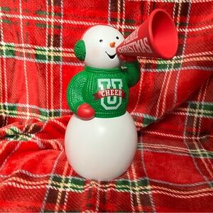 Hallmark Christmas Snowman Cheer‎ Motion Activated Megaphone Cheerleader Talks